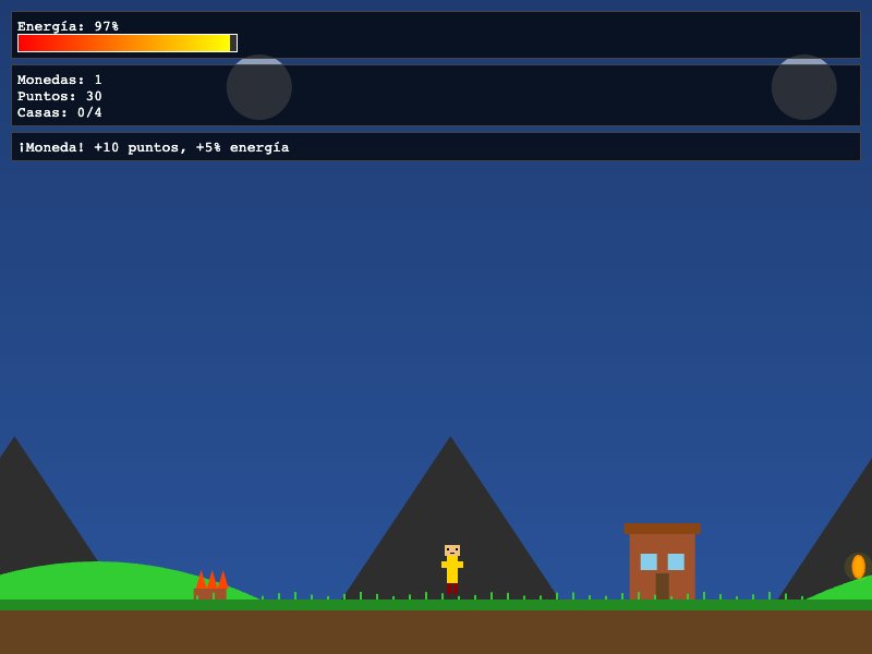Pantalla del primer juego de Clenchito